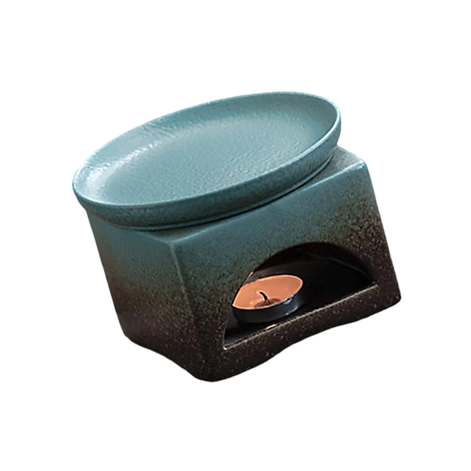Buxuaaaa Blue Essential Oil Burners Waxes Melt Burners Aromatherapys Holder Ceramic Oil Diffuser Tealight Holder Decorations Ceramic Tealight