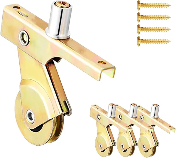 4 Pack Sliding Screen Door Rollers for Bay Mills Doors - Replaces B701/B702/B814 Top/Bottom 1" Concave Steel Ball Bearing Wheels