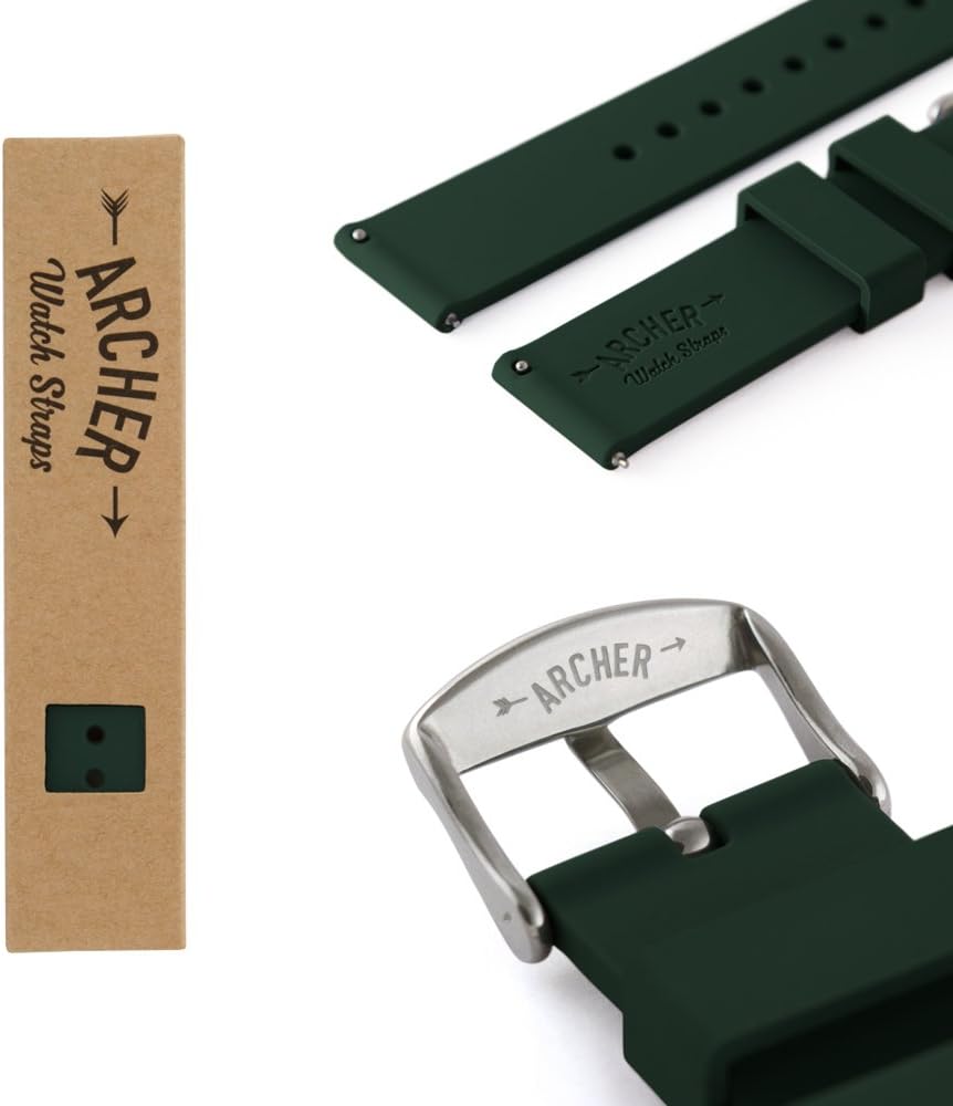 Archer Watch Straps - Soft Silicone Quick Release Watch