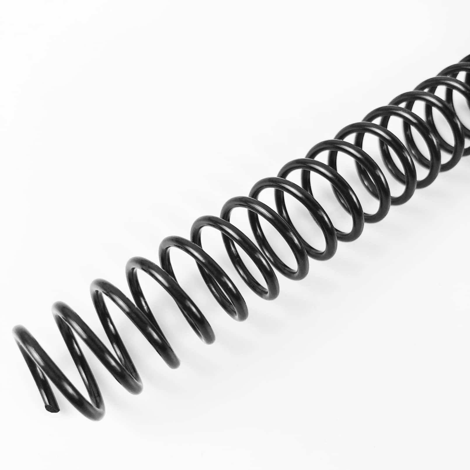 Binditek 100 Pack Plastic Spiral Binding Coils, 14mm(9/16") Binding Spirals, 115 Sheet Capacity, 4:1 Pitch, Black Binding Spines, for Students and Coworkers