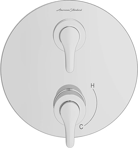 Miniatura 4 de American Standard TU105740.243 Studio S - Recorte desviador de ducha integrado de 2 manijas en negro mate con válvula flash áspera