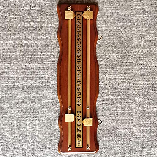 Marcador de billar montado en pared, marcador de madera para billar, accesorios para juegos de billar y fiestas miniatura 2