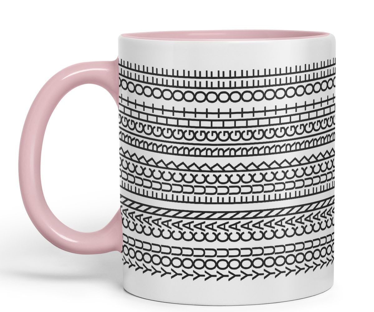 Vixar You Can Fuck Right Off Mug Hidden Message Funny Adult Humor Sarcastic Gift Ceramic Coloured Mug Cup for Tea Coffee Hot Brew 330ml 11Oz Gift (Pink)