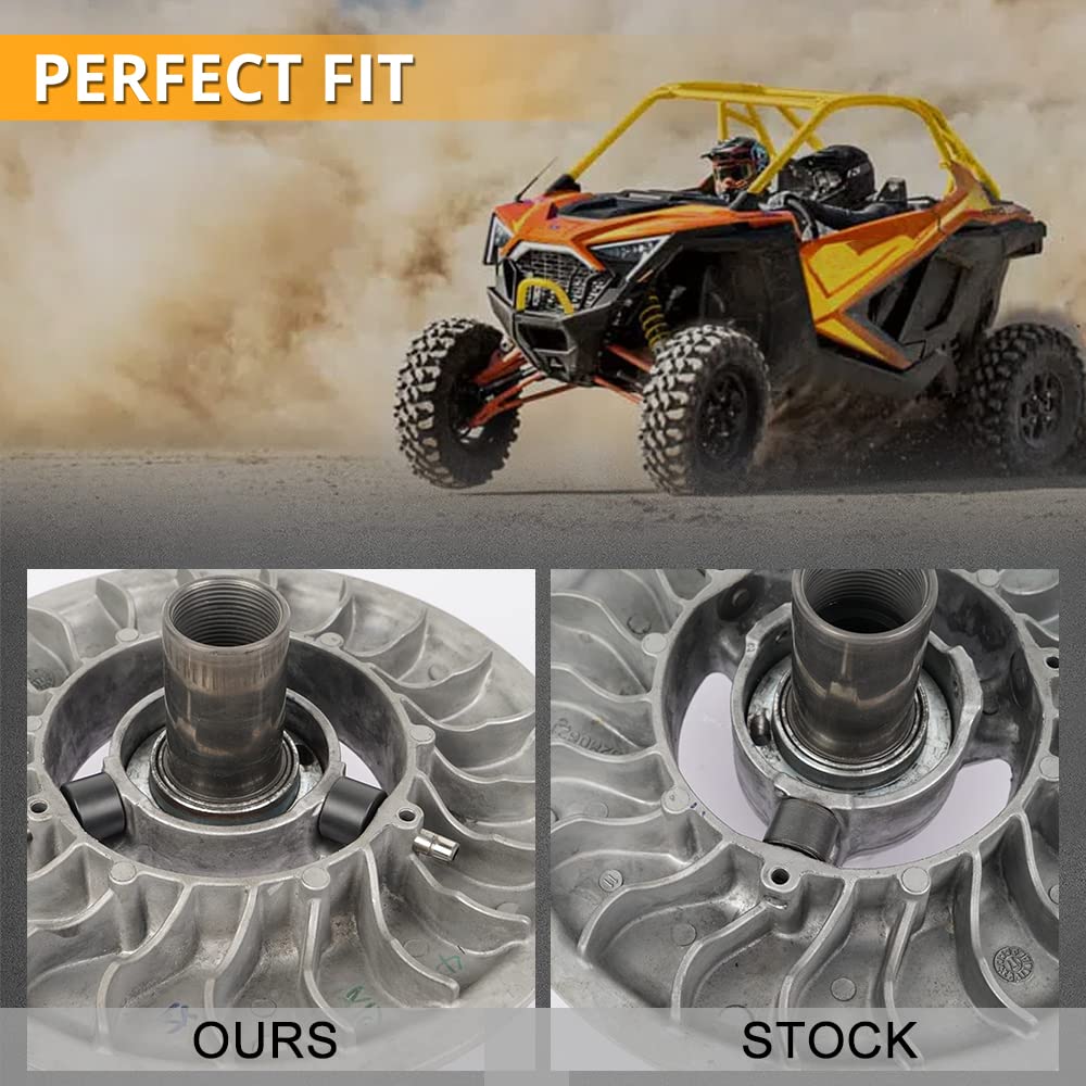 NICECNC Kit de Rodillos de Rinoceronte de Embrague impulsado Negro Compatible with Can Am Maverick x3 RR Maverick X3 MAX R 4x4 XDS XMR XRC XRS DS Turbo DPS