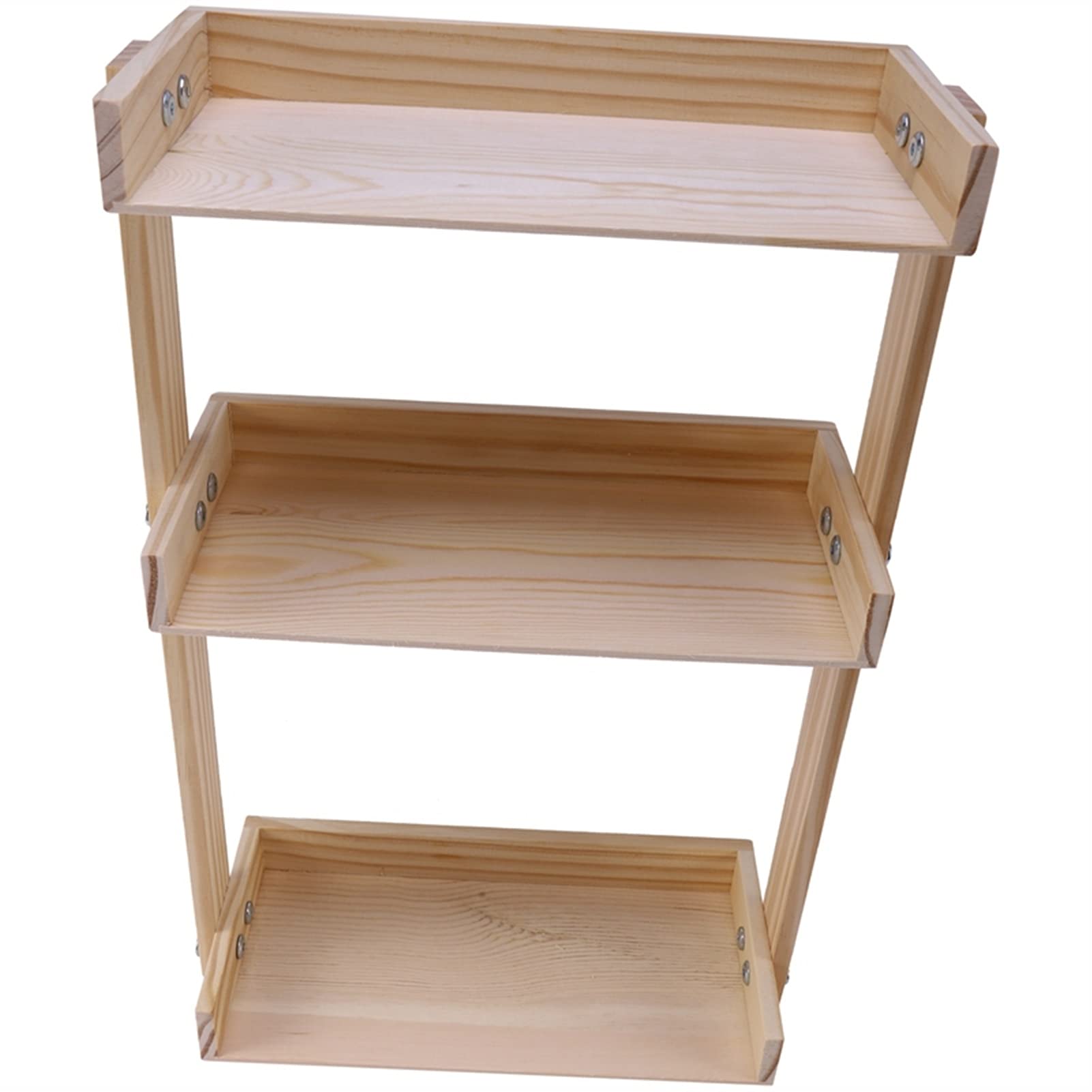 Liudan Küchenregal Lagerregal Lagerregal Organizer Holz Gewürzregal Küche Multifunktionsarbeits-Arbeitsplatte Gewürzkasten Lagerregner Multi-Layer-Gewürzhalter Haushaltsregal (Size : 3Tier)