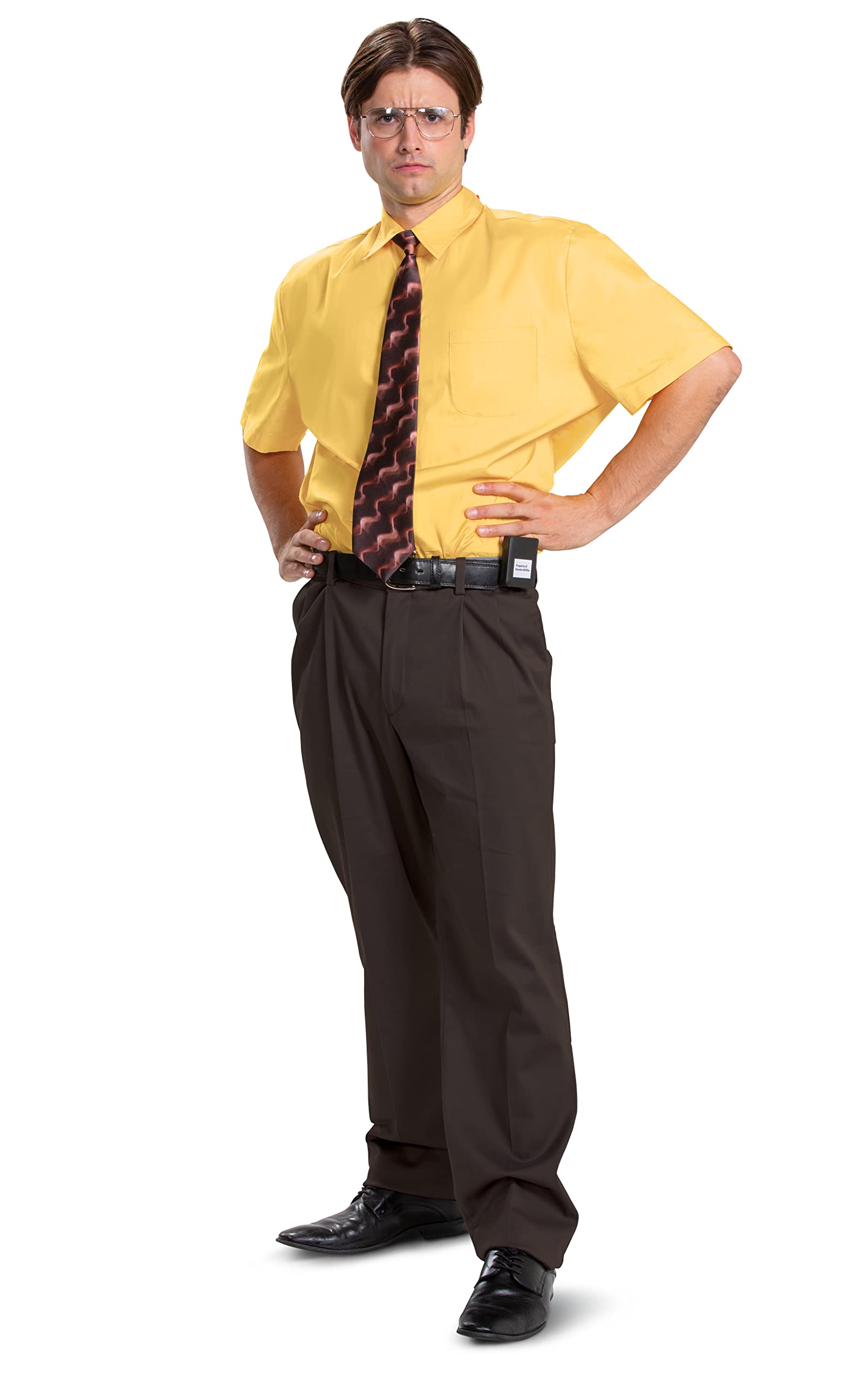 mens Dwight Schrute Costume, Official the Office Costume Accessories for Adults