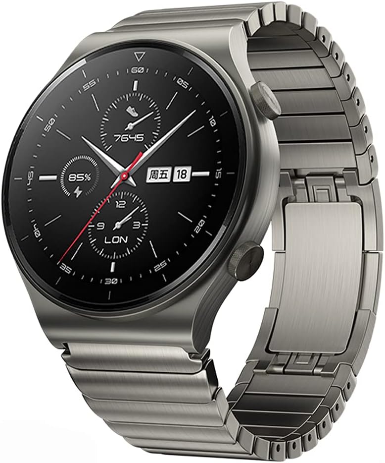 S-COLORHuawei GT2 Pro Stainless Steel Watch Band, 22mm (Grey)