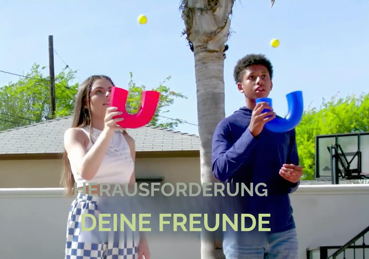 pindaloo Jonglierfähigkeits-Spielzeug | EIN spannendes neues Spiel für Kinder, Jugendliche und Erwachsene – Spielen drinnen und draußen | Entwicklung der motorischen Fähigkeiten (blau)