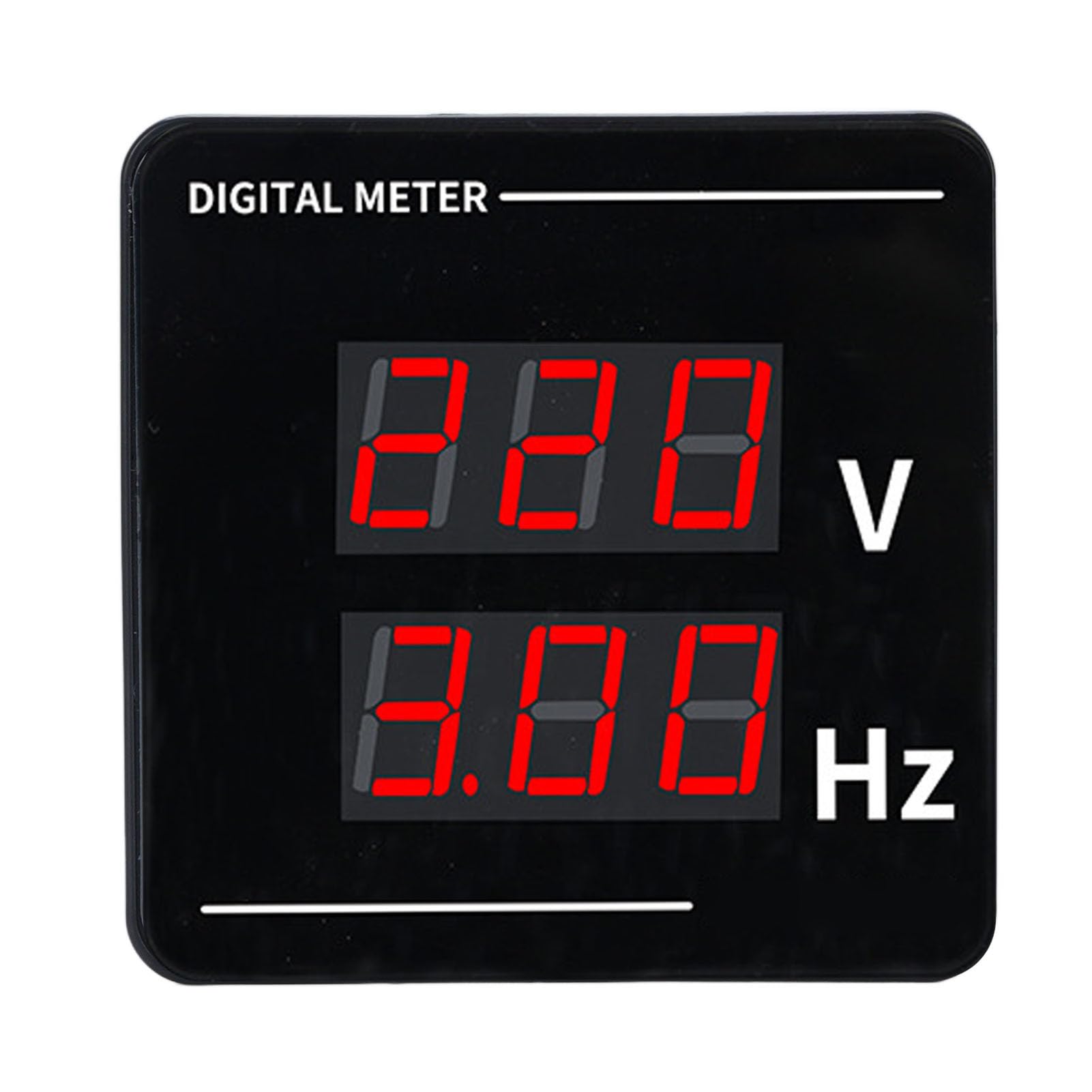 Cocoarm Digital AC Voltmeter Frequency Meter, LED Display AC Tester, Measure 50-500V, 10-99.9Hz for Electrical Applications