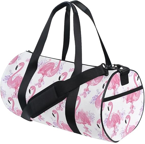 [FALLETT] Glossy Mini Duffel Bag /追跡付 Amazon.com | Gym Bag Pink Flamingo Duffle Bag Sports Travel