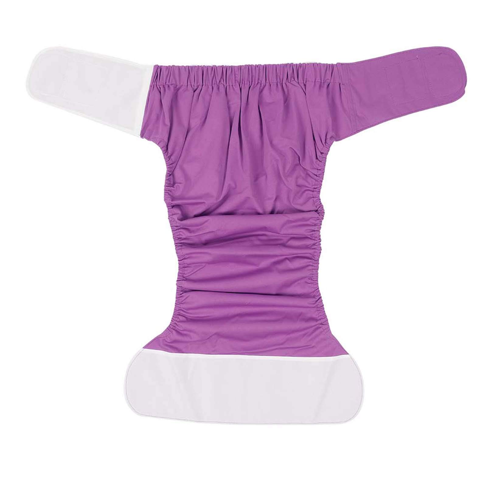 Pañales de Tela para Adultos, Pañales de Natación para Adultos Impermeables Lavables Reutilizables para Adultos Mayores Pañales de Tela Pañales de Bolsillo Pañales para Adultos(Pañal morado)