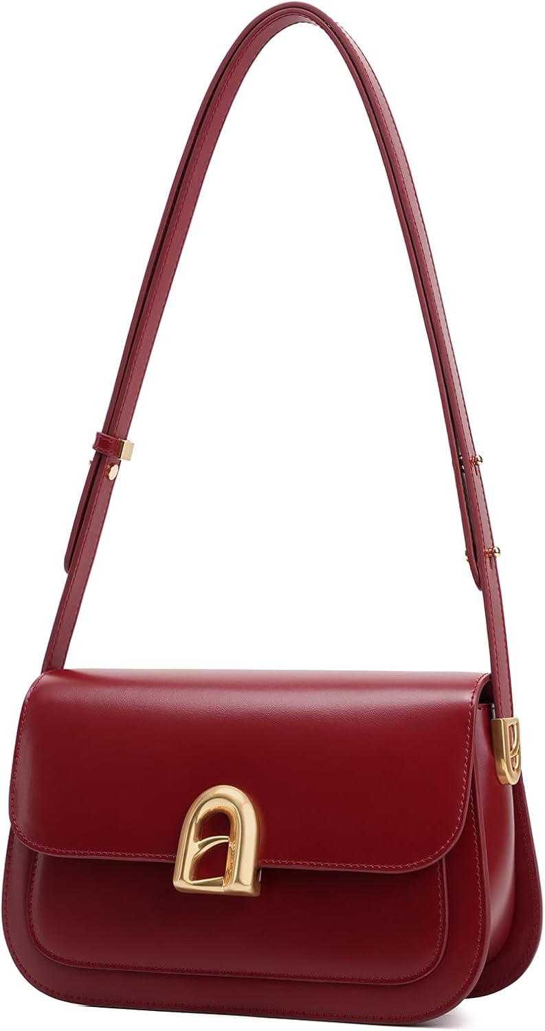 LAFESTIN Genuine Leather Shoulder Bag for Women with Adjustable Strap, Crossbody Purses For Women, Designer Inspire Handbags