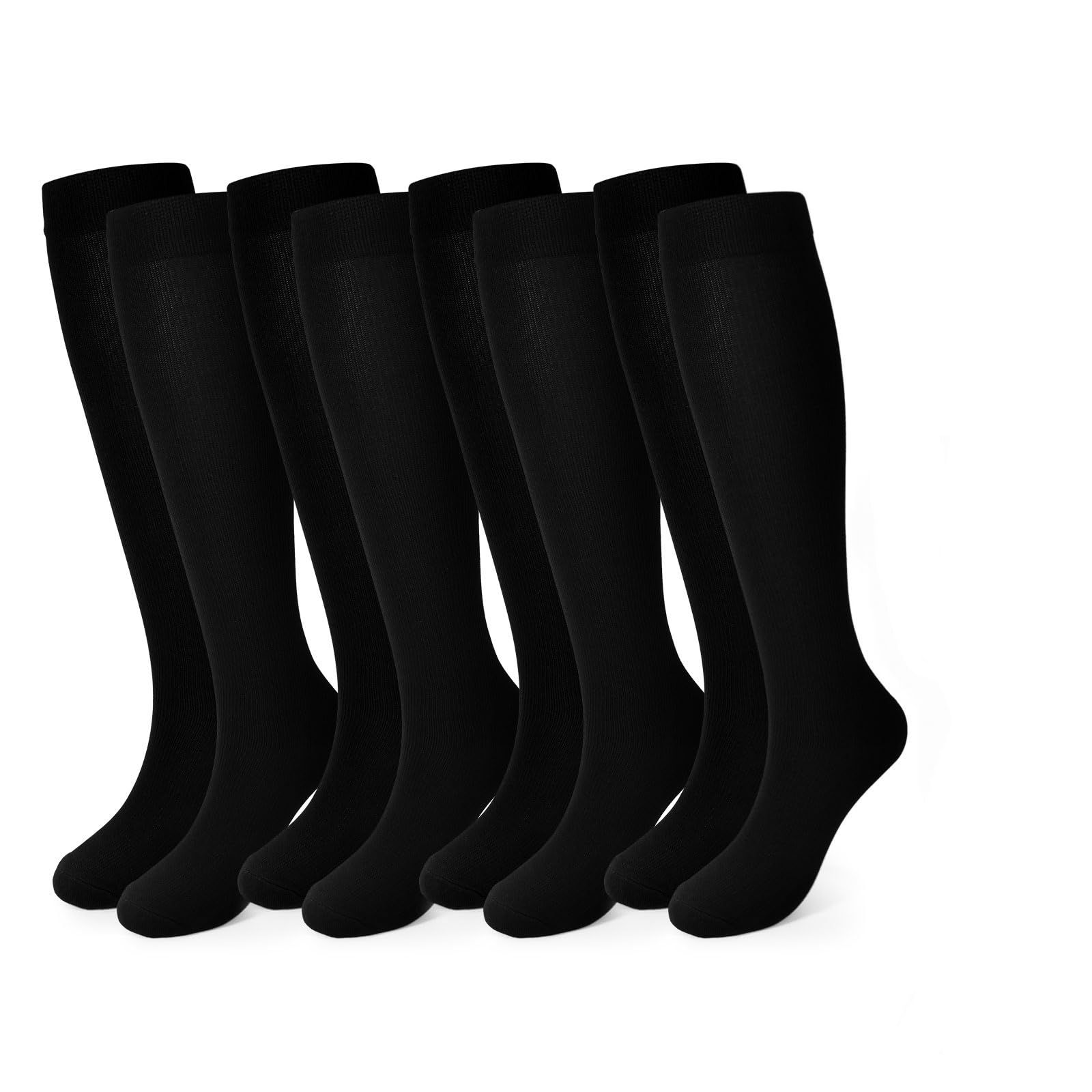 Pnosnesy Compression Socks, (2/4/6/7 Pairs) for Men & Women 15-20 mmHg is Best for Athletics, Running, Flight Travel, Support — view 19