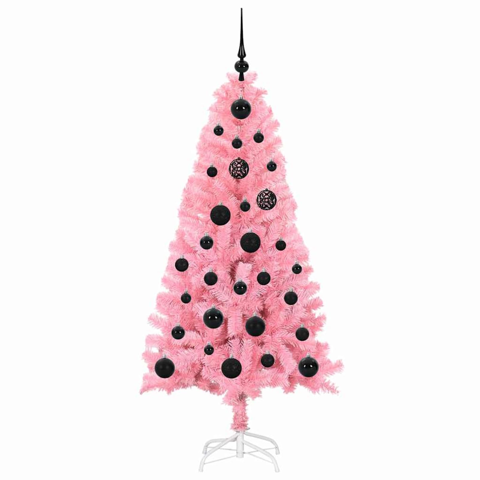 Gecheer Albero di Natale LED Rosa 150 cm, Illuminazione Flessibile, PVC, Decorazione Elegante per Interni ed Esterni