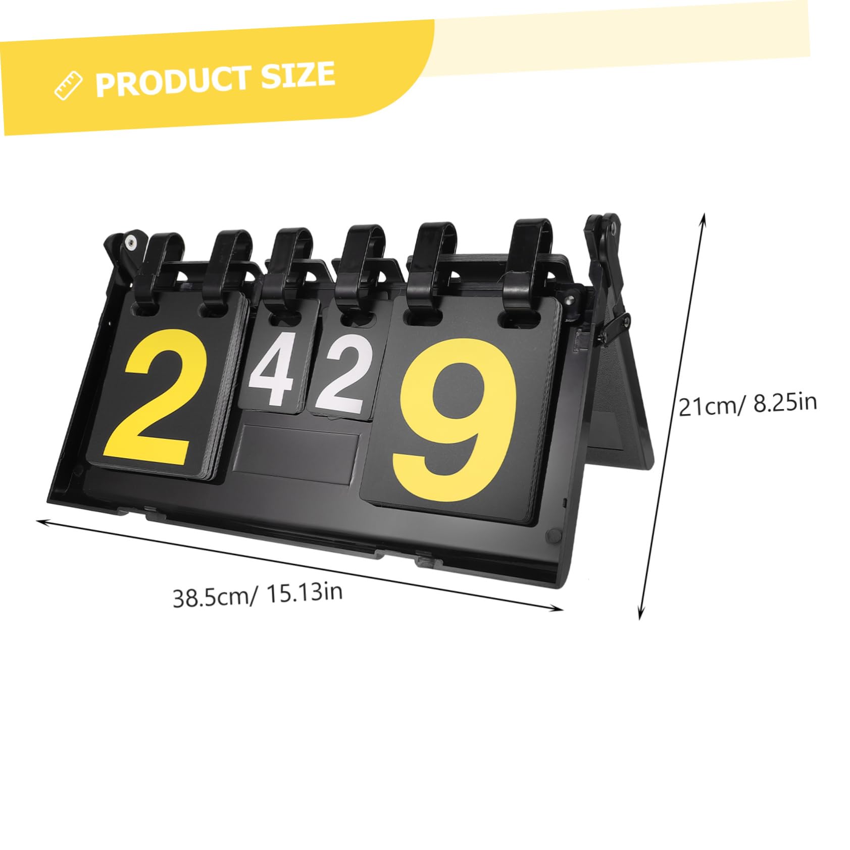 Totority Plastic Sports Scoreboard Basketball Game Scoreboard Tennis Score Keeper Portable Water-Resistant Multi-Sport