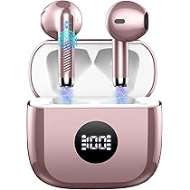 Cuffie Bluetooth Auricolari Bluetooth 5.4, Cuffie Wireless con 4 ENC Cancellazione Rumore Mic, Cuffie in Ear 40 Ore di Riproduzione, Cuffie Senza Filo HiFi Stereo IP7 Impermeabili per iOS & Android