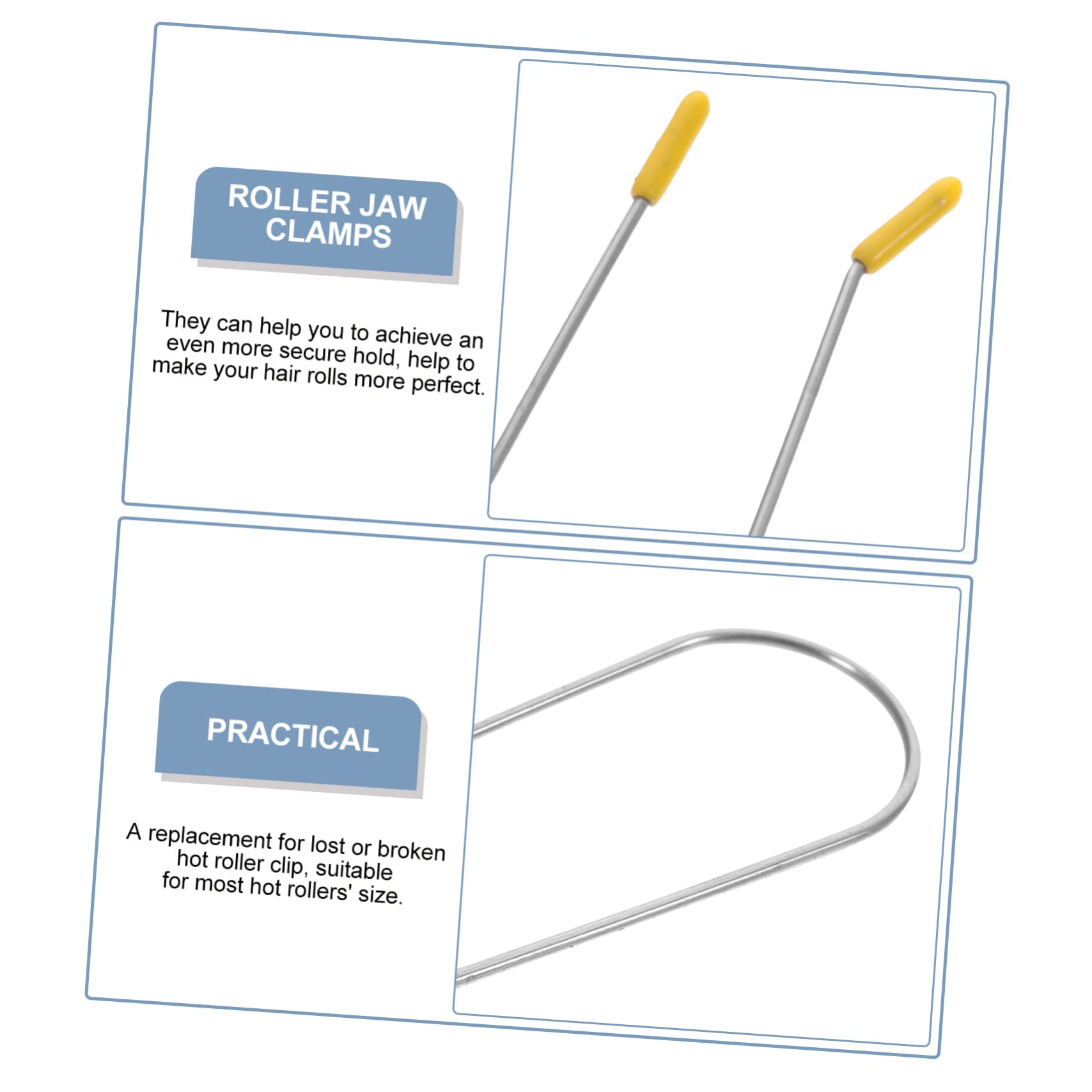 Baluue 80pezzi Clip Per Rulli Caldi Acciaio Inossidabile Per Acconciature Casa e Salone Sicurezza Per e Facile Applicazione