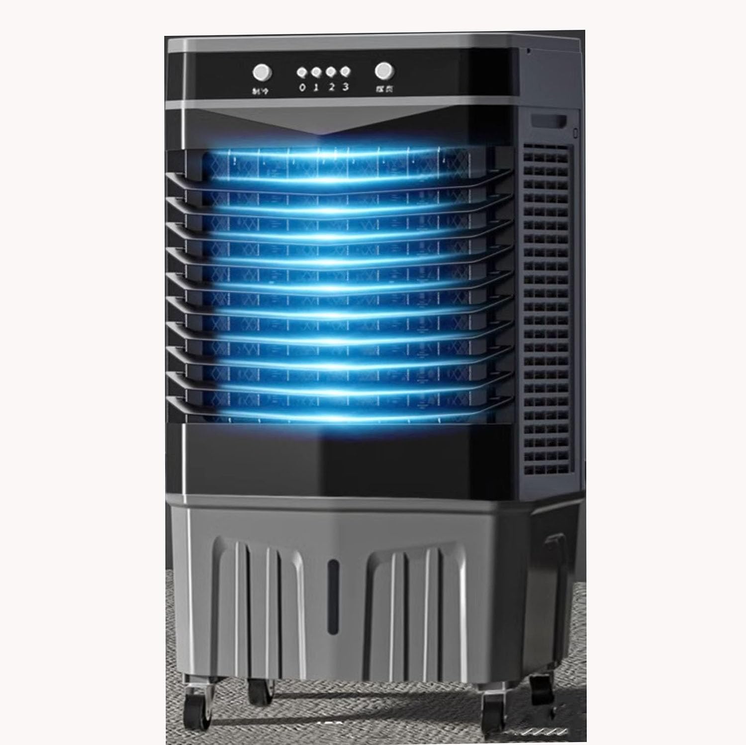 WJIANBIN Evaporative Air Cooler portable air conditioner 3 Fan Speeds, Remote Control, Oscillating, 12H Timer Natural and Humidification Mode - Home & Office
