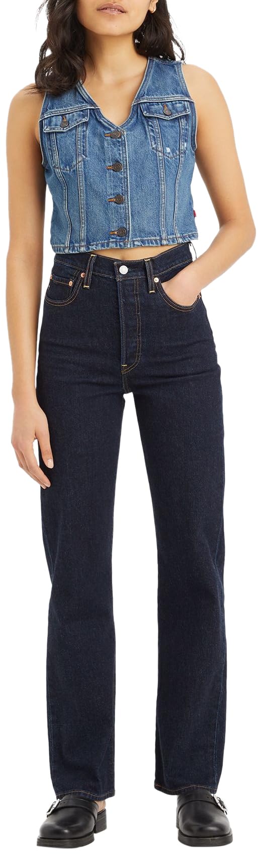 Levi's Damen Jeans Ribcage Full Length