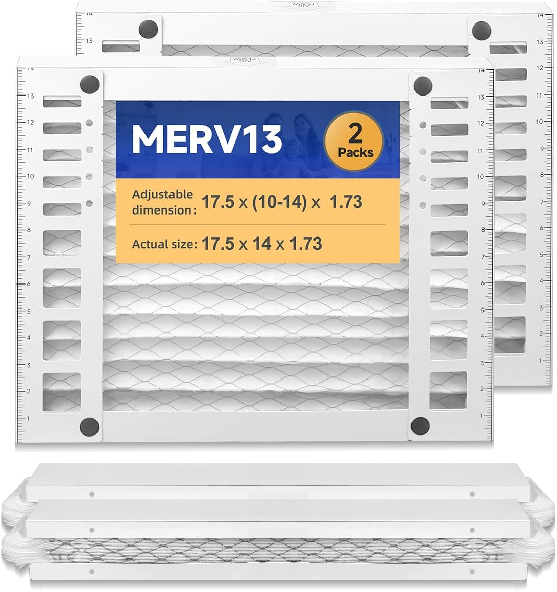 DR90 14 x 17.5 x1.75 Dehumidifier Filter MERV 13 Compatible with DR90, DR120 (50070171-002) and Santa Fe Advance90, Advance100, Advance120, Advance2#4037722-01 2 Packs