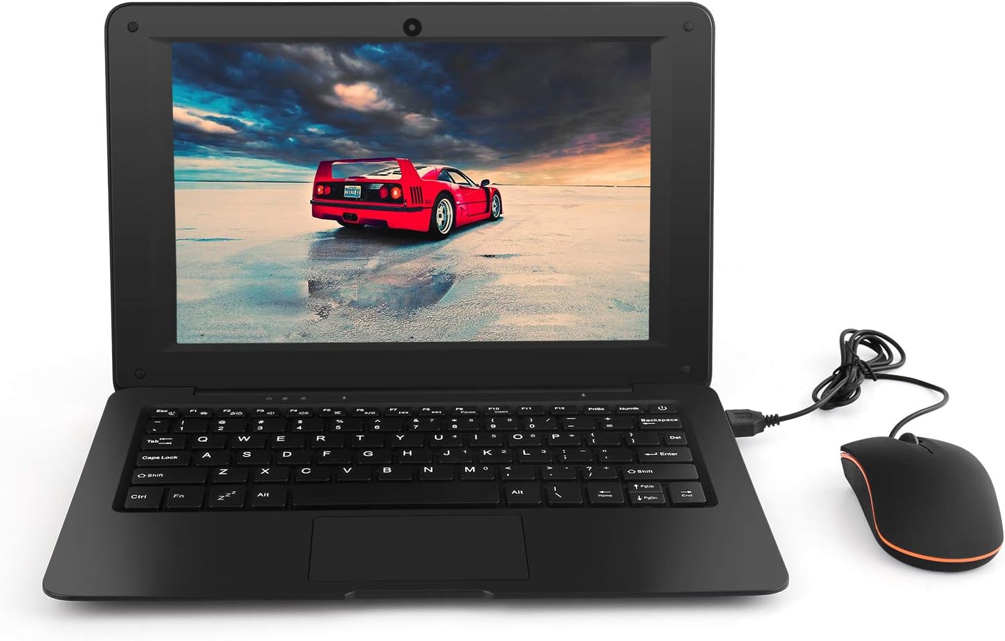 Goldengulf Windows 10 Portable Computer Laptop Mini 10.1 Inch 32GB Ultra Slim and Light Netbook Intel Quad Core PC HDMI USB Netflix YouTube for Children (Black)