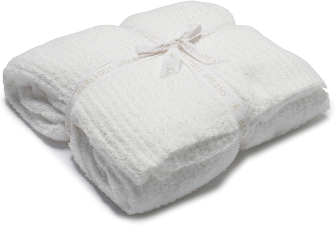 Barefoot Dreams CozyChic Ribbed Bed Blanket King Stone