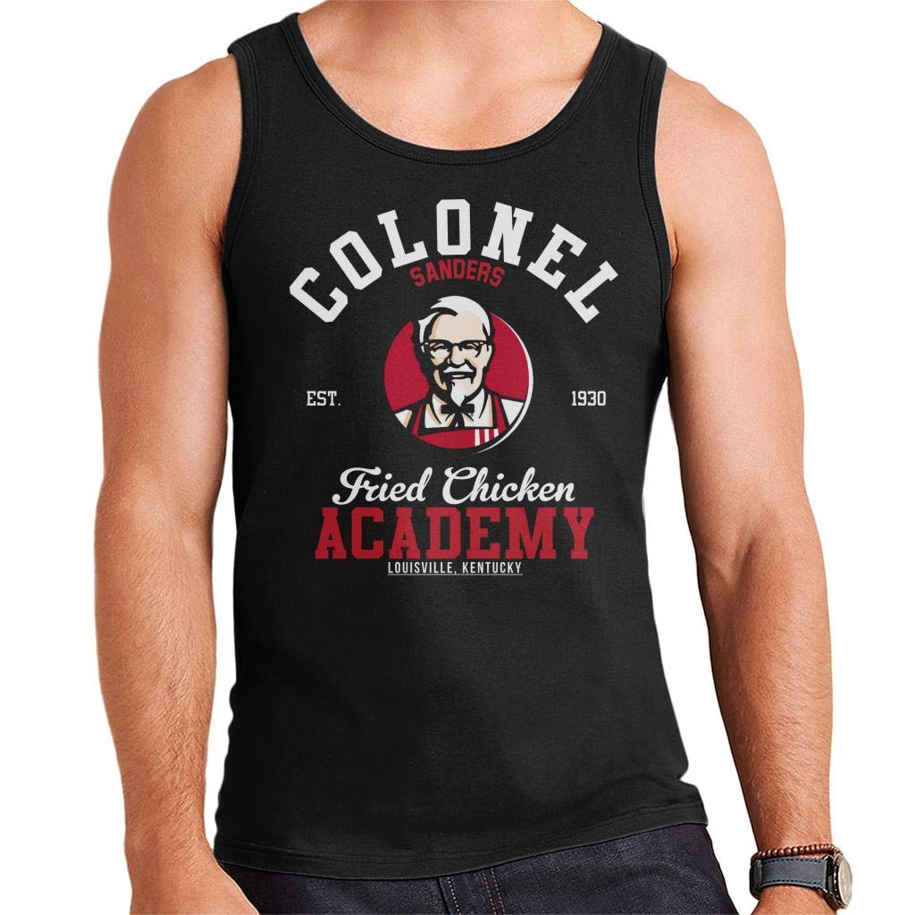 Colonel Sanders Fried Chicken Academy KFC Men's Vest Black