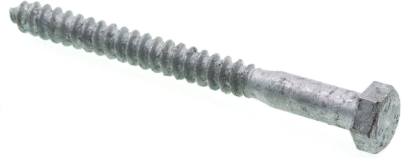 Prime-Line 9055800 Hex Lag Screws, 5/16 In. X 3-1/2 In., A307 Grade A Hot Dip Galvanized (25 Pack)