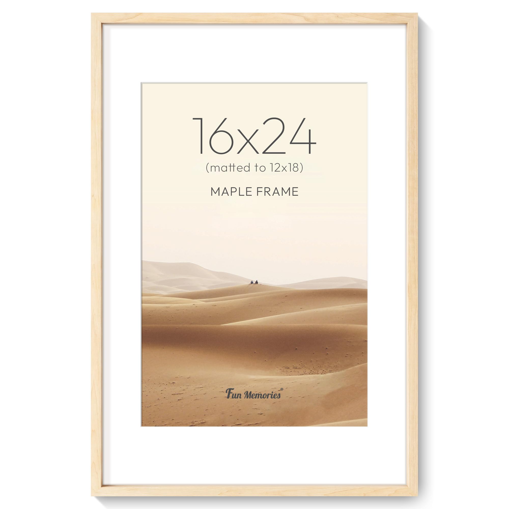 Cadre en érable pour affiche 40x61 cm idéal pour salon moderne