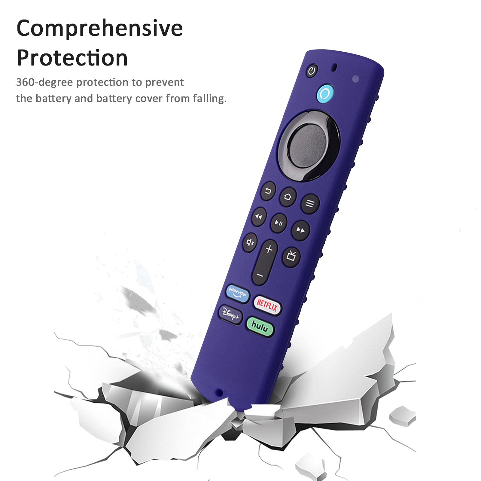 Schutzhülle für Fernbedienung, kompatibel mit Fire TV Stick der dritten Generation, Silikon, rutschfest, stoßfest