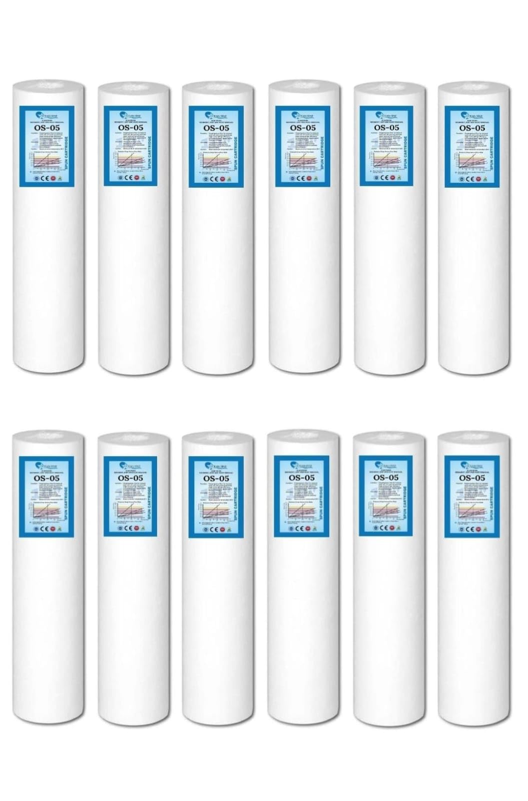 OCEAN STAR TECHNOLOGIES - Spun Filter Candle For Ro Water Purifiers Pack Of- (12)