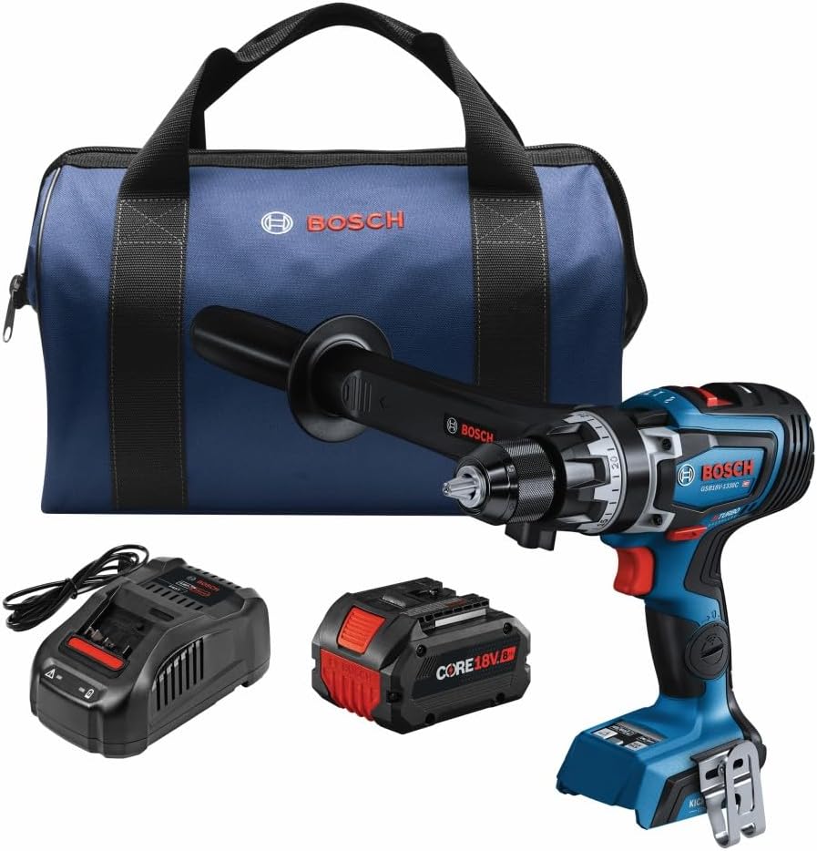 BOSCH GSB18V-1330CB14 PROFACTOR™ 18V Connected-Ready 1/2 In. Hammer Drill/Driver Kit with (1) CORE18V® 8 Ah High Power Battery