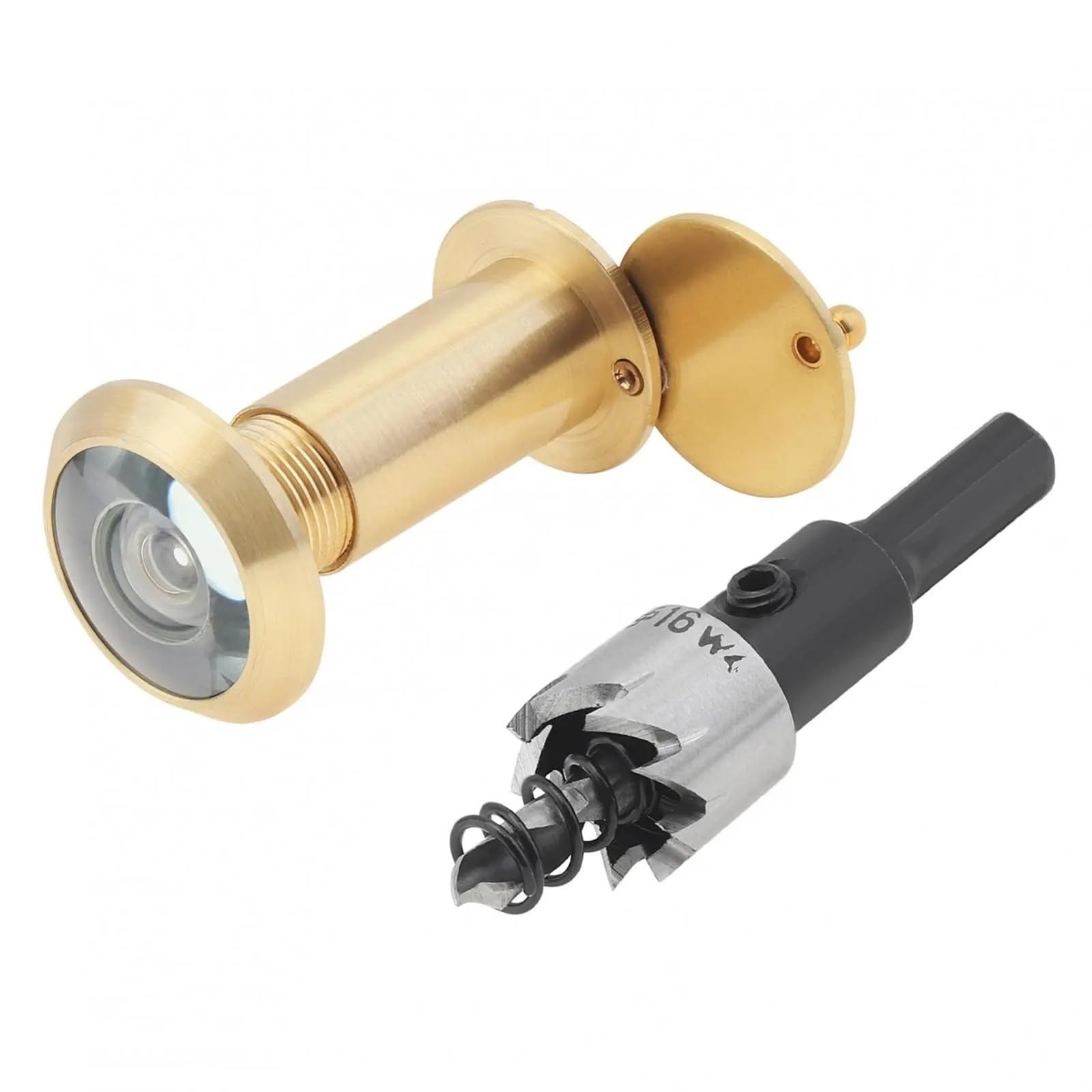 2pcs Adjustable Door Viewer for Custom Viewing Angles, Ensure Your Safety by Seeing Outside Clearly for Home Office(Color-Gold)