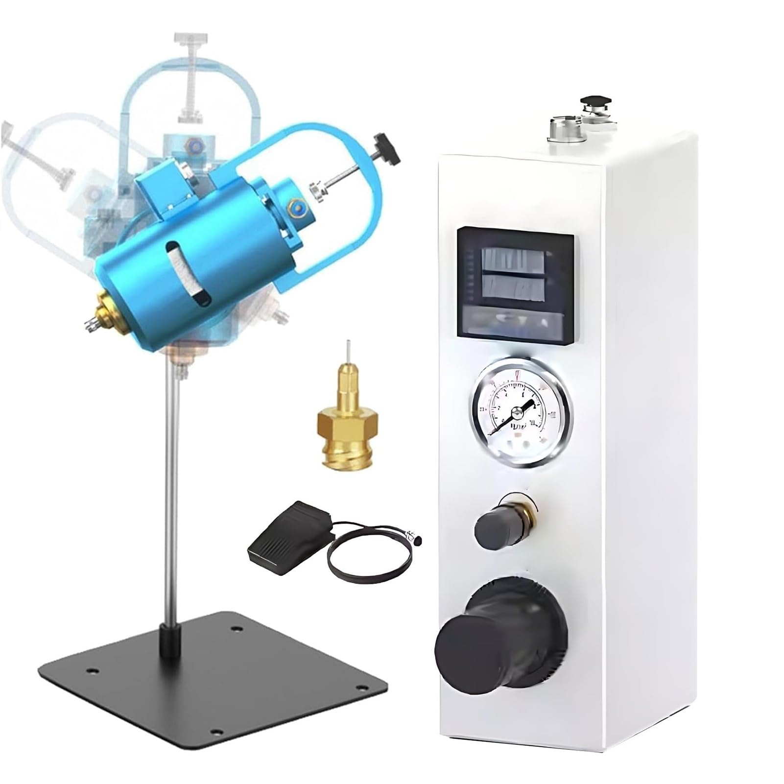 FHRKA Automatic Glue Drip Machine,Hot Melt Glue Dispensing Machine,Liquid Adhesive Dispenser with 22G Hot Melt Glues Needle