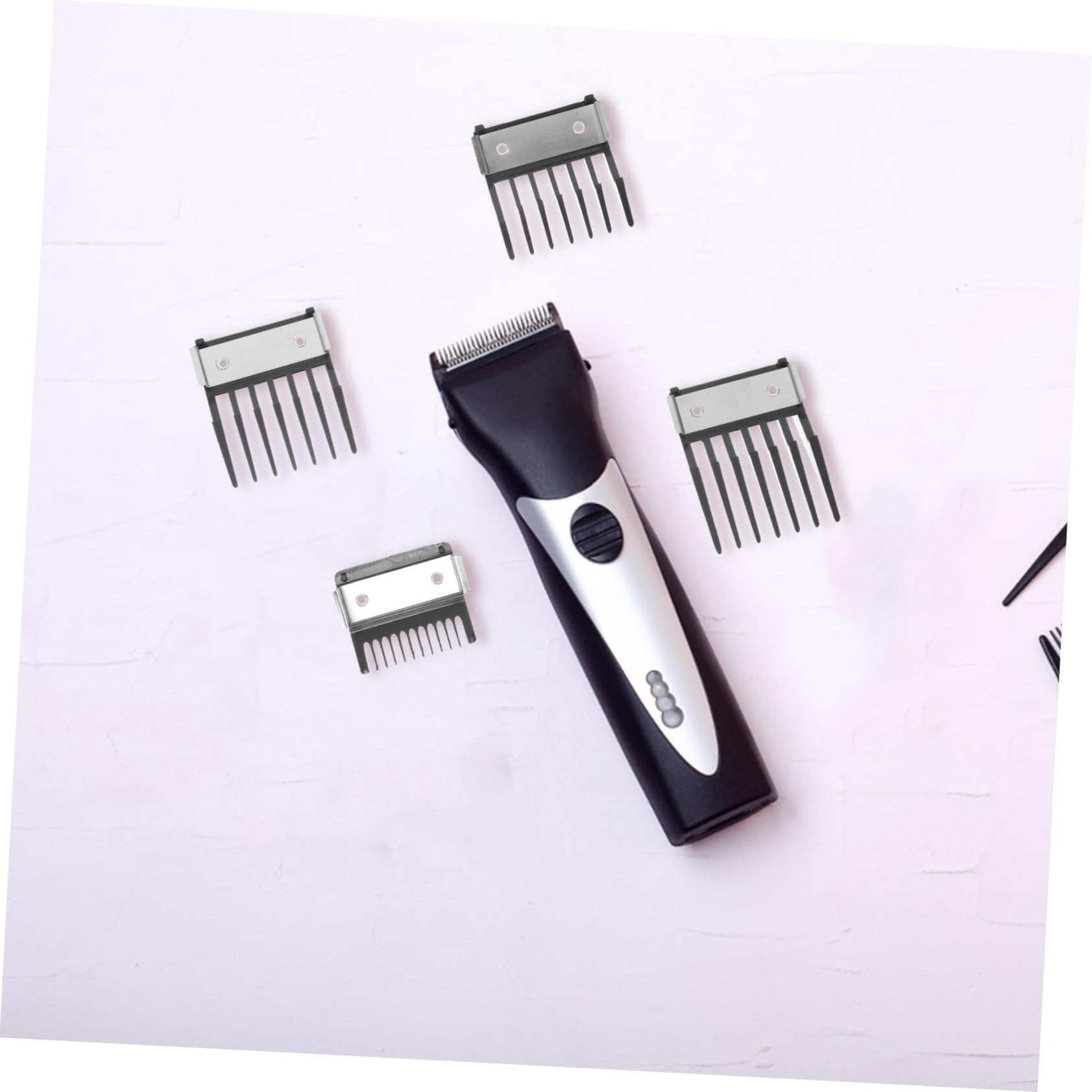 Healeved 20pièces Kit De Peignes De Tonte Professionnels Acier Inoxydable De Protège-tondeuses Avec Boucle Pour Coiffure à Domicile Et Salon