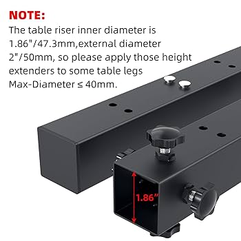 Amazon.com: woiron 4 Pcs Table Leg Extenders for Folding