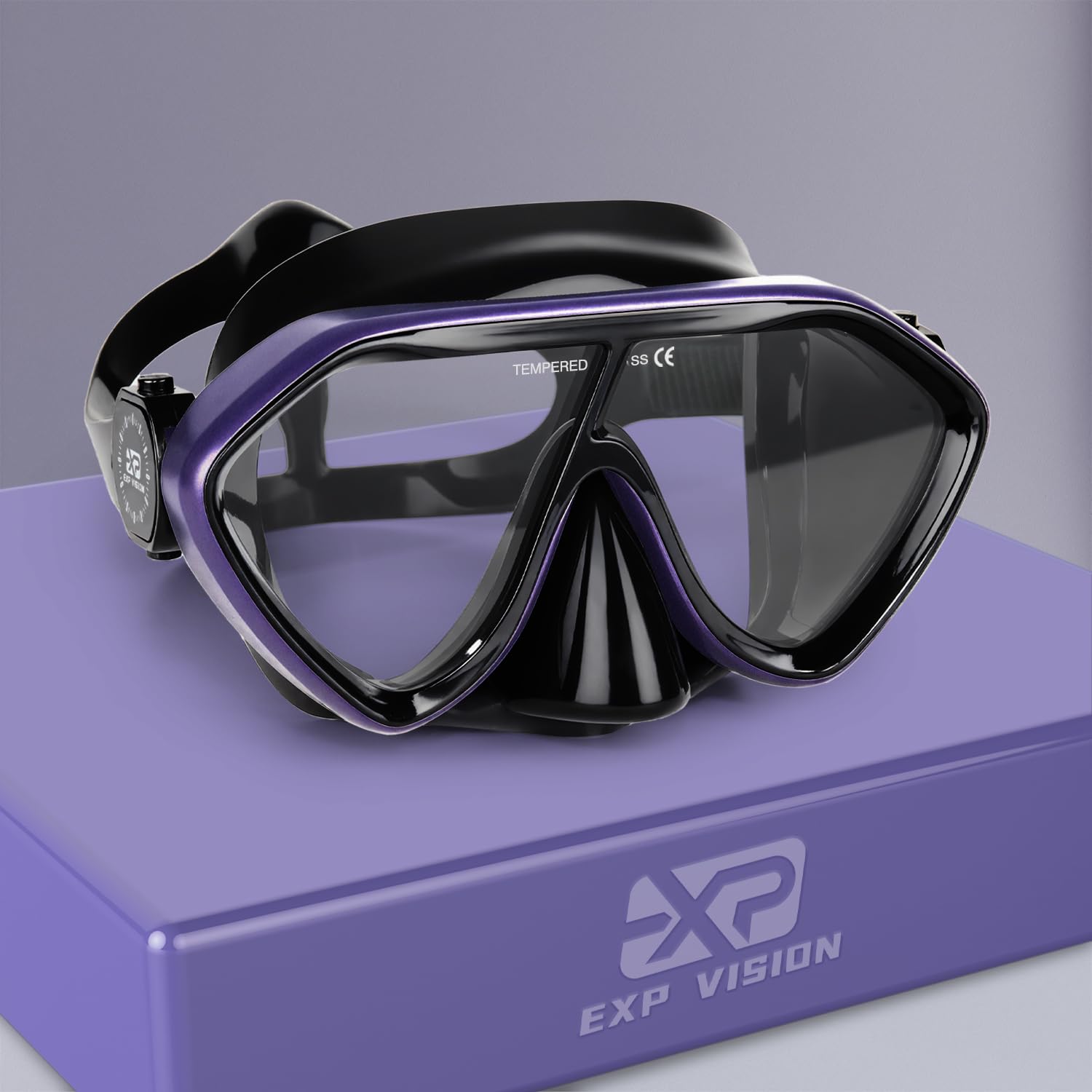 Scuba Diving Mask for Adults - Premium Anti-Fog Snorkeling Mask Comfortable & Leak-Proof Swim Goggles with Nose Cover for Scuba Diving, Snorkeling &