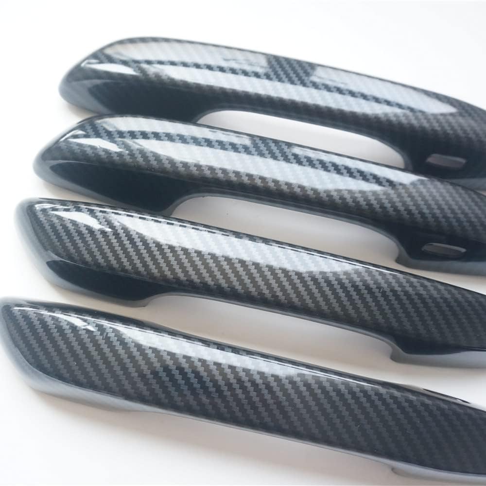 Carbon Fiber Style Sport Exterior Door Handle Cover Trim for Lexus ES 350 300h UX 200 250h 2019-2025 (Carbon Fiber Color)
