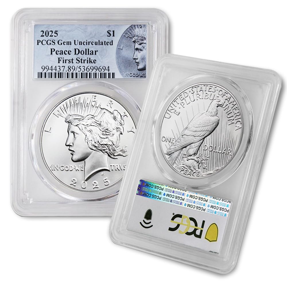 2025 - American Silver Peace Dollar Coin Gem Uncirculated