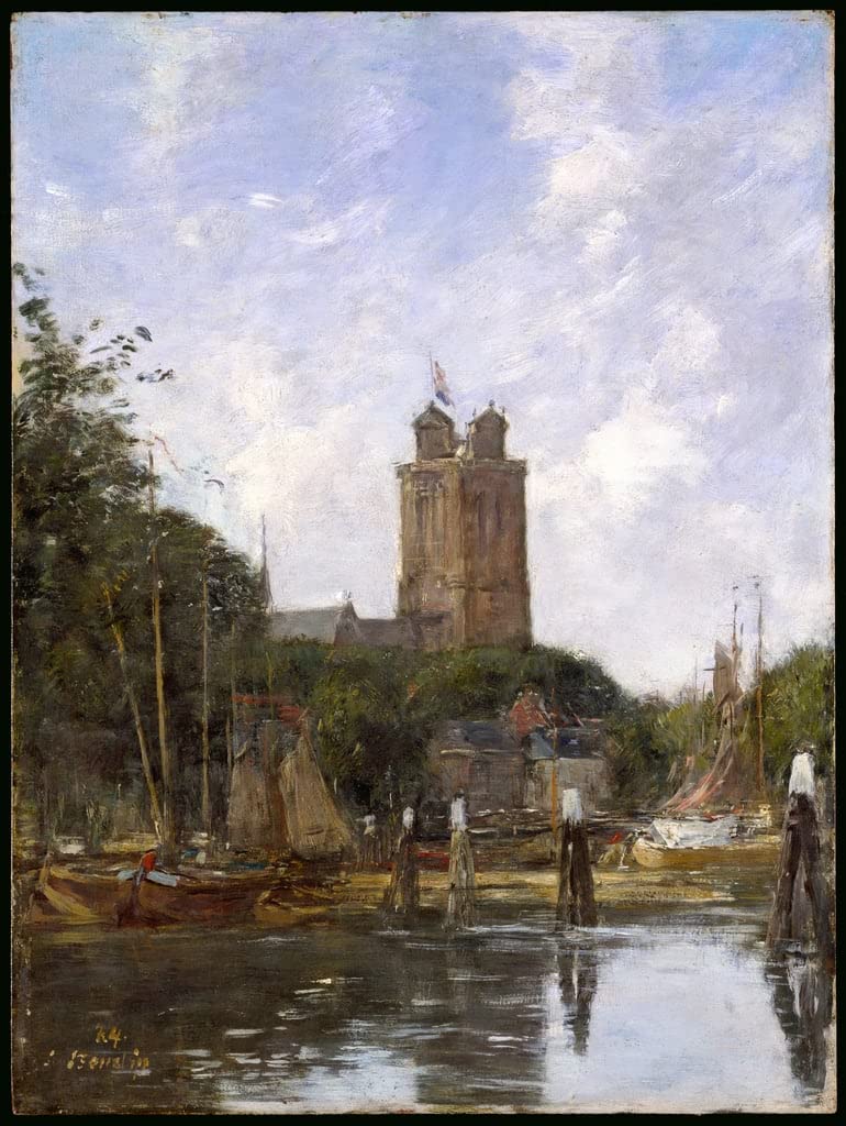 Impression sur toile Eugene Boudin Grote Kerk affiche murale 60x90 - 5
