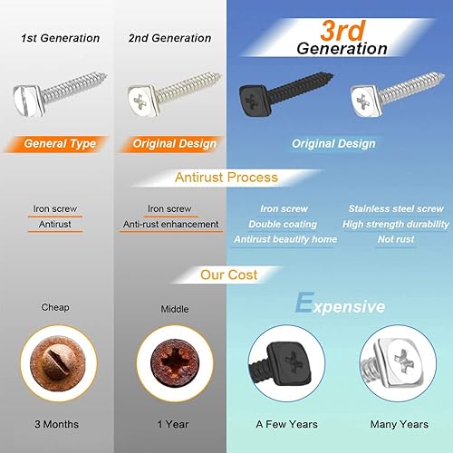 Miniatura 6 de Cerradura de puerta de granero, 2.756in, cerradura de puerta de valla, pestillo de puerta de doble cara, cerradura de puerta para puerta Wodden,