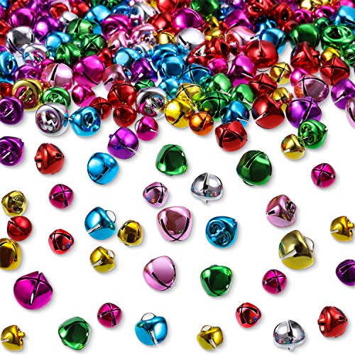 Christmas Bells, 300 Pieces Craft Bells, Diy Bells For Wreath, Holiday Home And Christmas Decoration (Multi-Color, 0.3/0.4/0.47 Inch) #TOP22