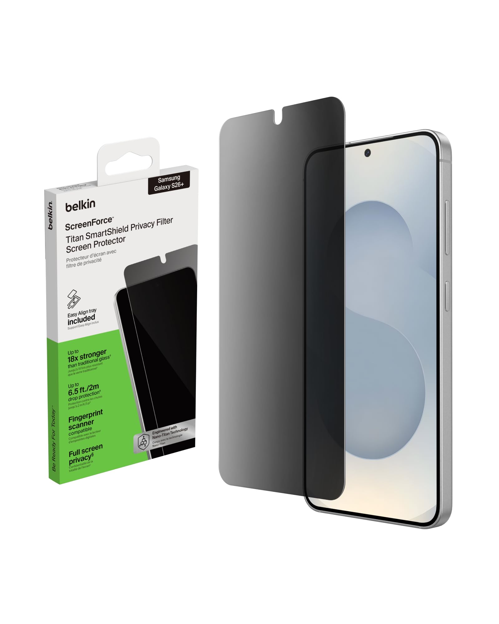 Protection d'Écran Anti-Espion Belkin pour Samsung Galaxy S26+