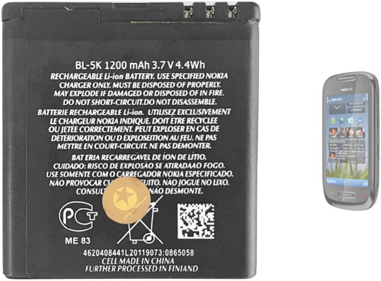 BATTERIA Originale BL-5K Per NOKIA C7 N85 N86 8MP X7 701 1200mAh - NOKIA ( Ricambi Per Nokia/Microsoft - Batterie Nokia/Microsoft - Foto 7