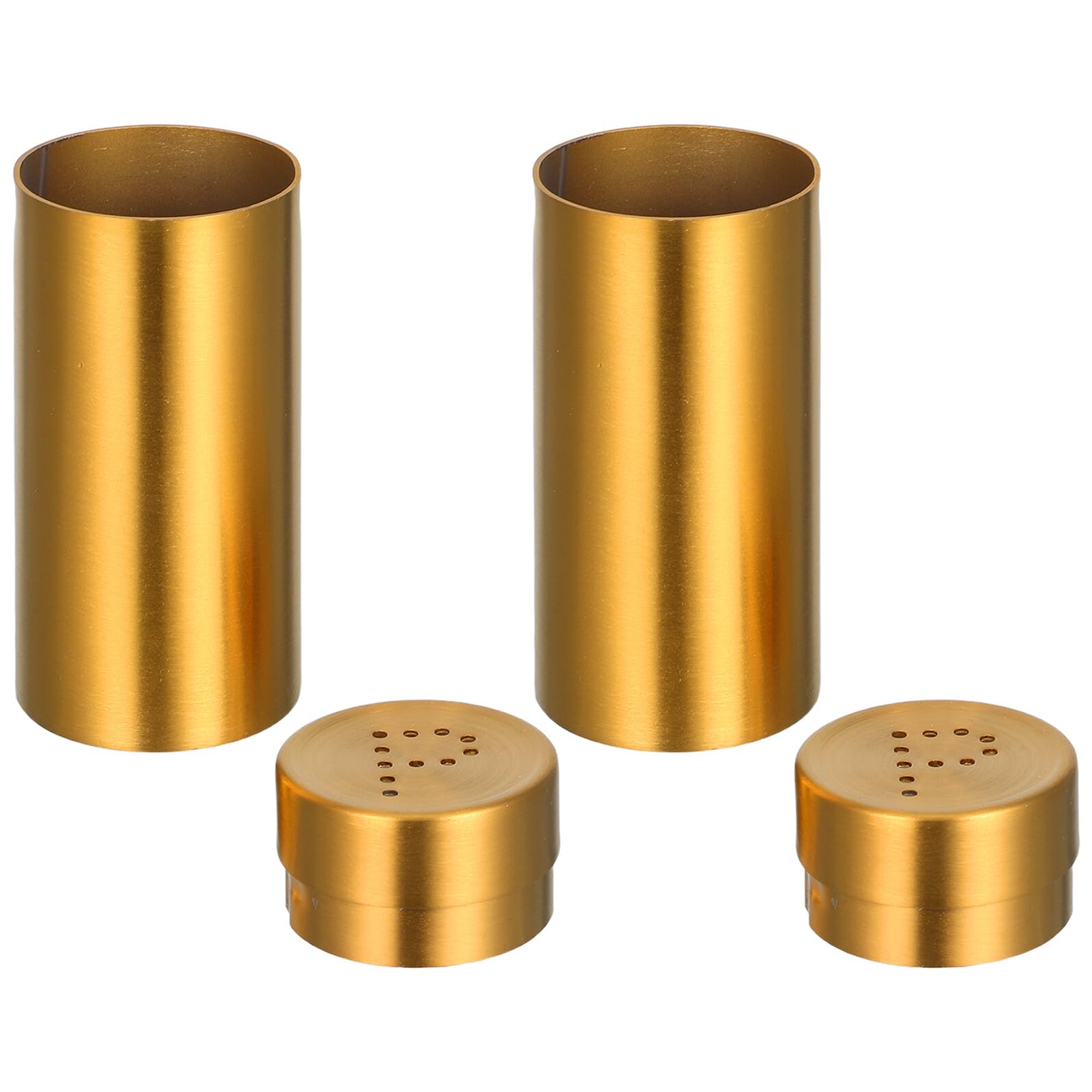VALICLUD 2pièces Lot De Pots à Épices Acier Inoxydable Saupoudreuse à Sel Et Poivre Récipient Hermétique Pour Cuisine Et Table
