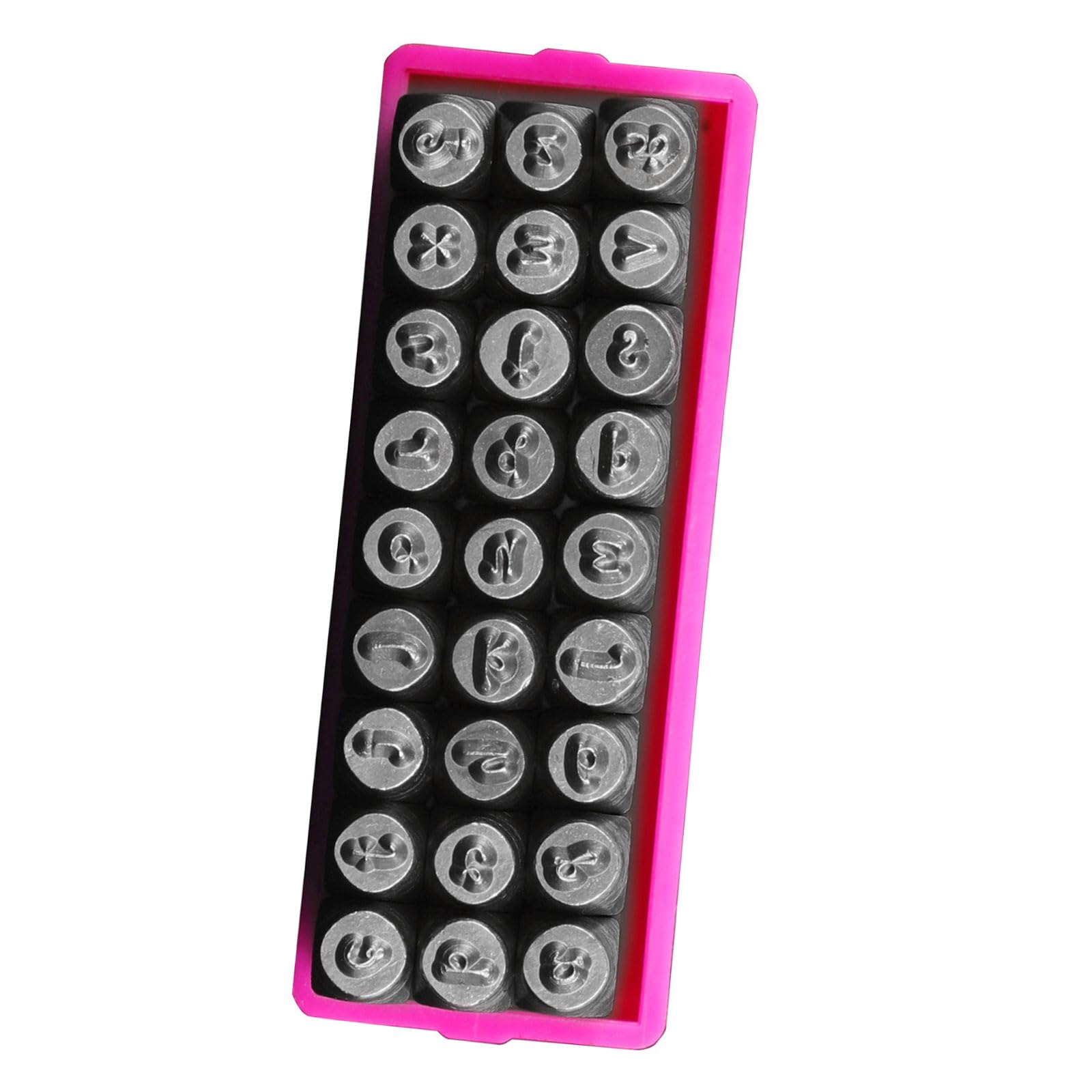 Buxuaaaa 3mm Letter Number Stamper Heavy Duty Steel Leather Punches Embossing Tool for Leather Craft Stamping Jewelry Crafting Steel Number Punches