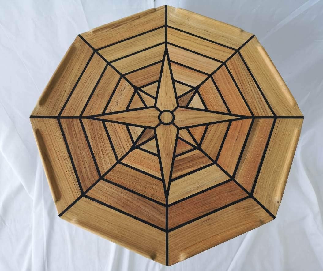 JZ Teak Table Top Eight Corners with Nautic Star 450/550/750mm Marine Boat RV