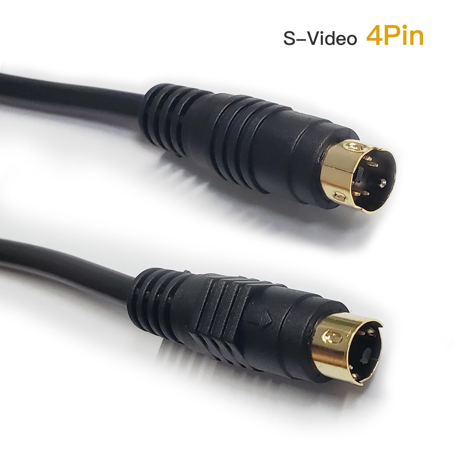 HTDYOO S-Videokabel, S-Videokabel, 4-poliger Stecker, Stecker auf Stecker, vergoldet, kompatibel mit DVD-Player, Heimkino, DSS-Receiver, Videorekorder, DVRs/PVRs – 10 m