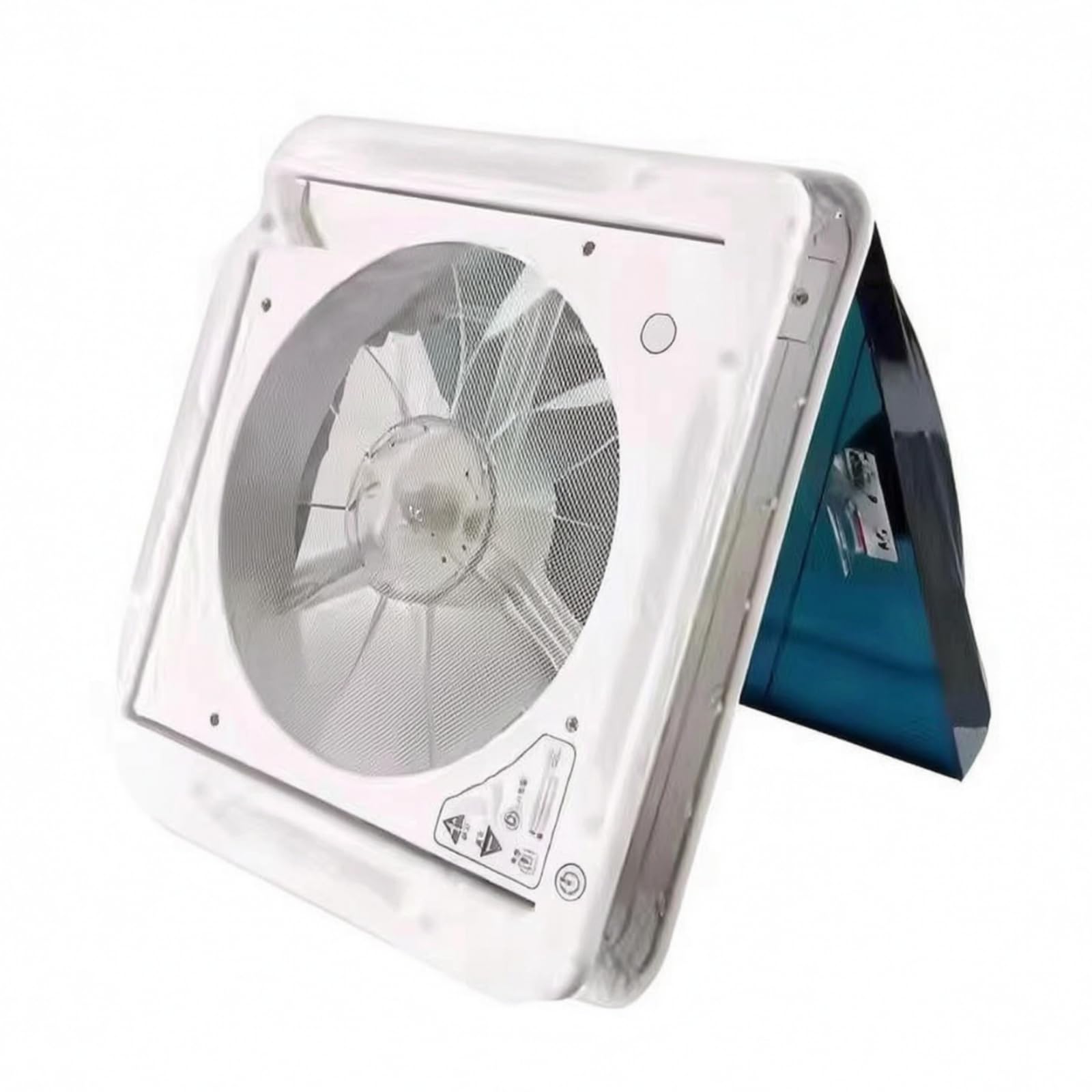 Ventilador de Techo para Ventilación, 12V 340_340 Modelo con Luz Y Control De Velocidad De Inversión