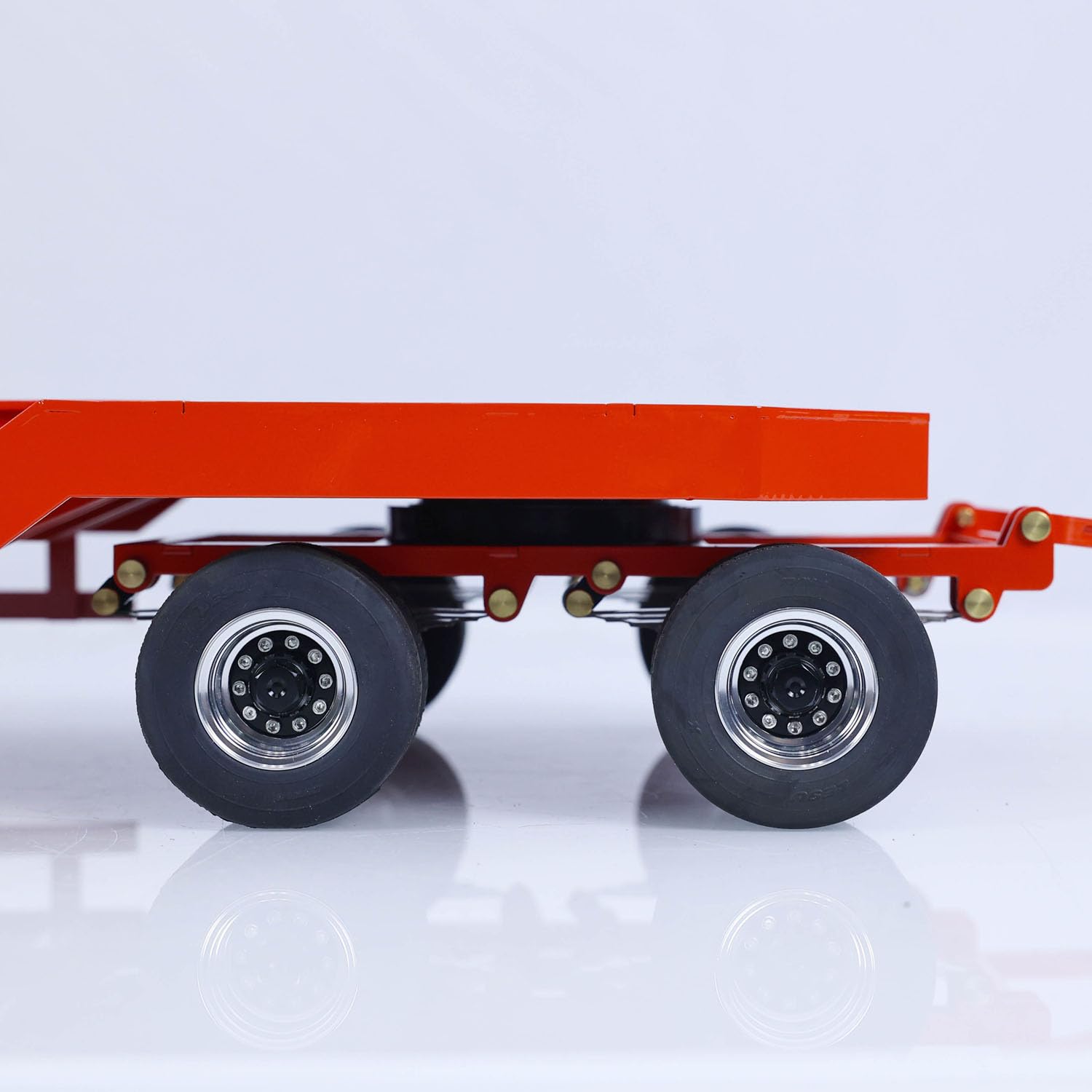 Rimorchio Metallico LESU Per Camion RC Tamiya 1/14 - Dimensioni 25,5x18,2x14 Cm